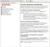 Imagen en donde se muestra una captura de pantalla de la ayuda genérica del procesador de textos OpenOffice.