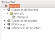 Captura de pantalla de un trozo de la apariencia de NetBeans, versión 6,9,1.