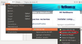 Conjunto de menús contextuales de un proyecto NetBeans para seleccionar la opción de ingeniería inversa para NetBeans de Visual Paradigm. En el menú principal aparece resaltada la opción Herramientas, de la que surge otro menú contextual con la opción SDE EE-NB resaltada, del que a su vez surge otro menú con la opción Update UML Model resaltada.