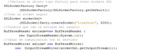 Código java de creación de un socket seguro SSL de cliente.