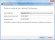 Pantalla de instalación/configuración de impresora en un equipo cliente en Windows 7.