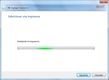 Pantalla de instalación/configuración de impresora en un equipo cliente en Windows 7.