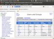 Administración de los usuarios del sistema utilizando Webmin.