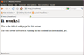Página web de prueba de Apache.