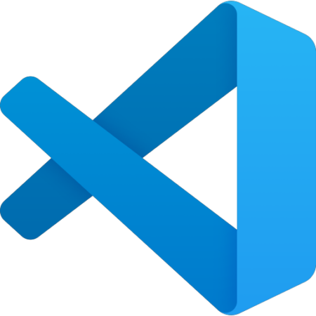 Imagen que muesta el logo en azul de Visual Studio Code