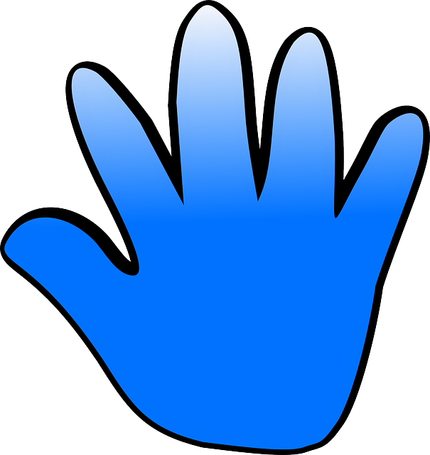 Mano abierta.