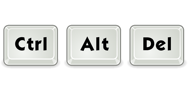 Control + Alt + Del.