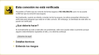 Certificado X.509 generado para la máquina con IP 192.168.200.250. Aviso del navegador Firefox que no confía en el certificado expedido por el servidor Apache en la máquina identificada con la IP: 192.168.200.250. Ofrece varias opciones: ¡Sácame de aquí!, Detalles técnicos y Entiendo los riesgos.