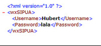 Imagen de código XML.