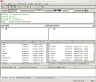 Ilustración con un ejemplo de conexión ftp mediante el cliente en modo gráfico filezilla al servidor ftp.rediris.es. En Servidor aparece escrito ftp.rediris.es , en Nombre de usuario aparece escrito anonymous y en Contraseña aparencen puntos indicando que puedes escribir cualquiera. La conexión aparece establecida, mostrando en la sección de la izquierda el equipo local en la ruta / y en la sección de la derecha el equipo servidor en la ruta raíz del servidor ftp.