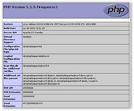  Información del Apache y Php instalado.