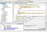 Ilustración en la que se ve un pantallazo de Netbeans.