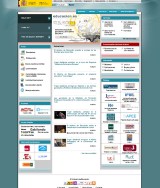 En la imagen puede verse la portada del portal del Ministerio de Educación y Ciencia. El portal tiene un número muy elevado de enlaces agrupados según el área de interés o su funcionalidad.