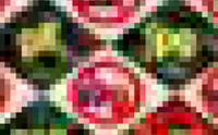 Ilustración de un mosaico de píxeles de colores.