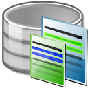 Obtener registros. Imagen de un cilindro simulando una base de datos y dos hohas de papel delante.