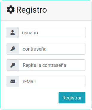 Formulario Imagen de una captura del navegador Firefox en la que se muestra un formulario web para introducción de datos, con casillas de texto para Nombre, Contraseña (2) y email.