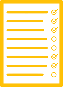 Imagen de una lista de verificación.