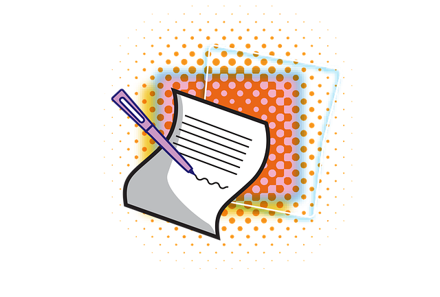 Imagen del dibujo un folio con algunas lineas y un boligrafo encima escribiendo