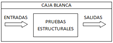 Esquema que muestra el proceso de la caja blanca.