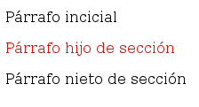 Ilustración de cómo se visualiza en un navegador web el ejemplo HTML.