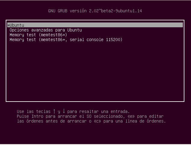 Gestor grub de GNU-Linux. Ilustración Gestor grub de GNU-Linux.