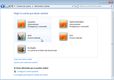 Muestra la ventana de modificación de usuarios de Windows 7. En la ventana aparecen 5 usuarios (el Administrador, usuario,  ana, luis y el invitado – cuenta desactivada). Desde aquí podemos seleccionar una cuenta cambiarle las propiedades.
