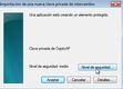 Muestra la pantalla donde se establece el nivel de seguridad con el que se va a utilizar el certificado.
