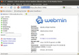 Página inicial de webmin.