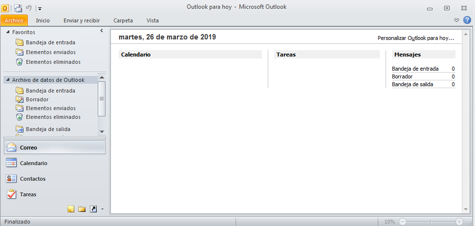 Ilustración de Cliente correo Microsoft Outlook.
