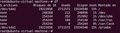 Captura de pantalla de df donde se muestra el estado de los sistemas de ficheros.