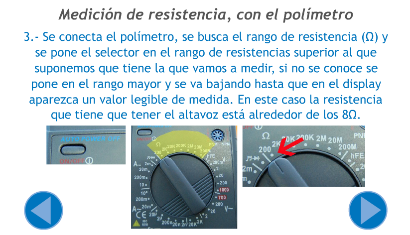 Ilustración de Pagina 3 de presentación Medir resistencia