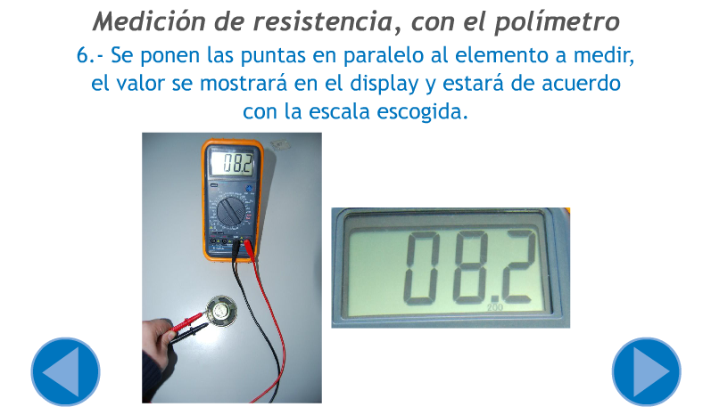 Ilustración de Pagina 6 de presentación Medir resistencia
