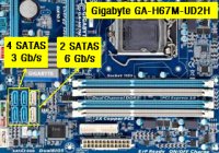 Detalla SATA GAH67MUD2H