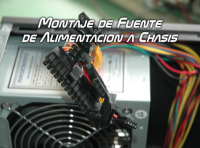 Ilustración de MontajeDeFuenteDeAlimentaciónAChasis