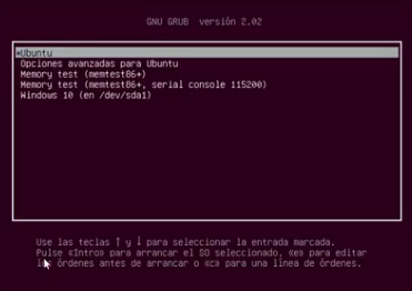 Arranque grub2