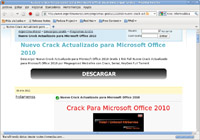 En esta captura se puede ver que en Internet se puede descargar un programa para hacer que Microsoft Office funcione sin pagar licencia; o por lo menos eso parece. 