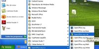 En esta captura de pantalla vemos desde donde podemos arrancar la hoja de cálculo en el sistema operativo Windows.
