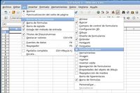 En esta captura se puede ver el itinerario par  poner o quitar barras de herramienta. 
