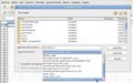 La opción guardar como permite guardar como una tabla de base de datos fichero.odb, guardar como un fichero de Excel 2003, o guardar en formato de pagina web, formato Fichero.html.