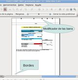 Con el botón Márgenes puedes: visualizar los margenes y situándote encima de ellos arrastralos a donde desees; modificar el ancho de las columnas y la separación entre ellas solo con arrastrar las marcas indicadoras en la parte superior de la vista.  
