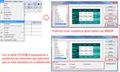 Composición de capturas de pantalla sobre el autoformato de tablas.