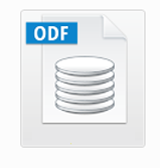 Icono que representa los archivos de base de datos de openoffice.org.