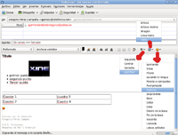 Las opciones del editor de correos de Thunderbird para dar formato a los correo y la posibilidad de guardarlos como plantilla.