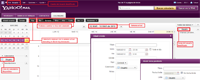 Composición de capturas con imágenes de la Agenda de Yahoo.