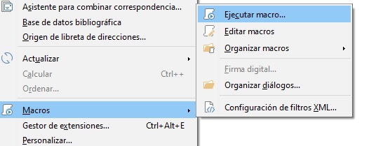 Imagen que muestra la opción insertar macro.