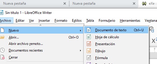Ilustración donde se muestra un documento nuevo.