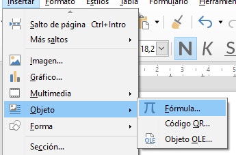 Imagen que muestra la opción de edición de fórmulas.