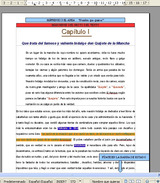 Imagen que muestra el estado del documento.