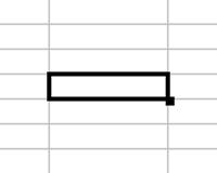Imagen que muestra la selección de una celda en una hoja de Calc.