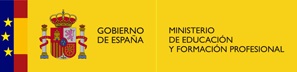 Logotipo del Ministerio de Educación y Formación Profesional.